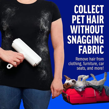 Pet Hair Remover Roller Removing Dog Cat Self Cleaning Lint Pet Hair Remover Pet Hair Remov Cleaning One Hand Operate