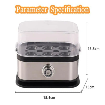 200W Power Eggs Boiler Space Saving Auto Shut-Off Smart Egg Cooker 6 Eggs Capacity Stainless Steel Rapid Egg Cooker2026new
