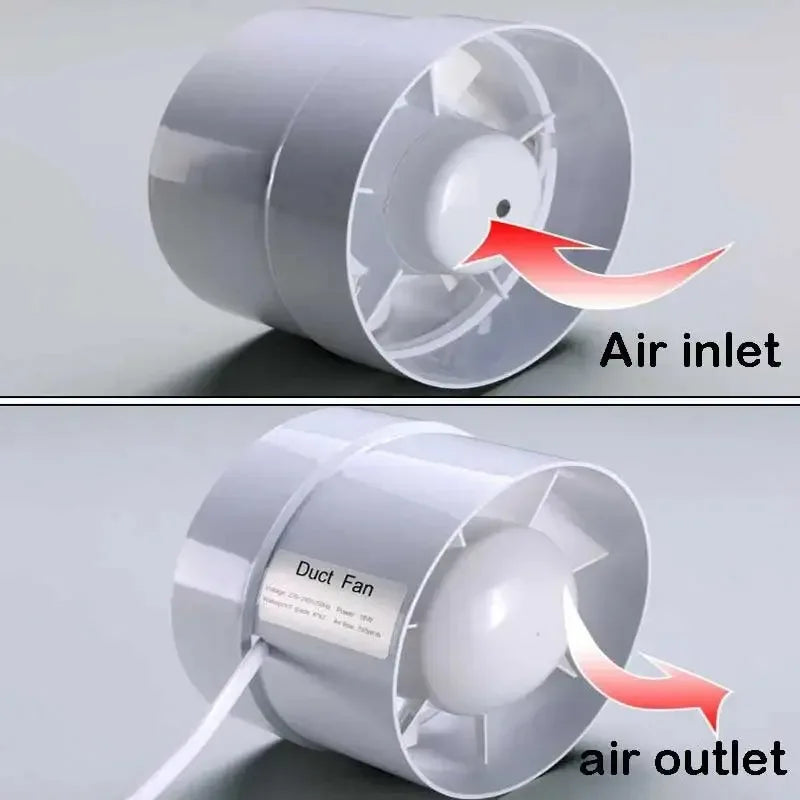 4 inch 220V Silent Ventilation Air Vents Ventilator Extractor Exhausted Extractor Fan Ventilator Bathroom Kitchen Washroom