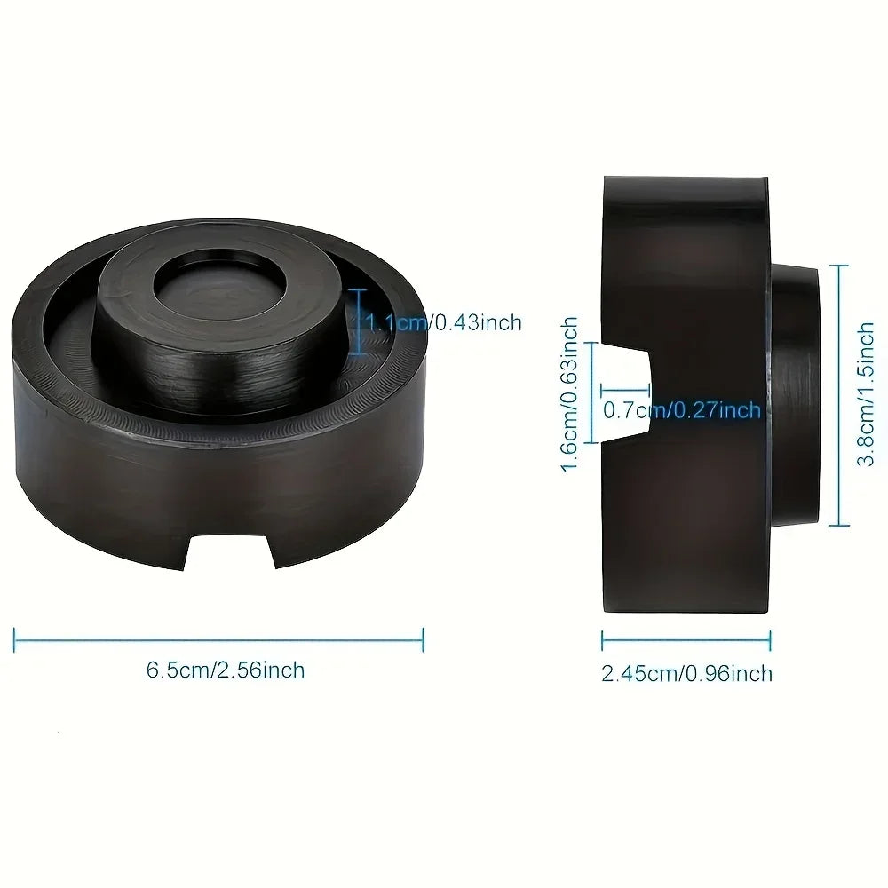 Universal Rubber Jack Pad Support Pinch Weld Slotted Floor Frame Rail Adapter Car Removal Repair Tool Rubber Block Floor Jack