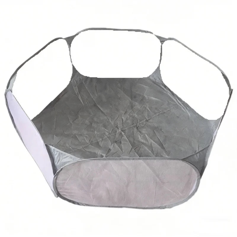 Foldable Open Pet Playpen Portable Transparent Pet Cage Yard Fence for Dog Cat Rabbit Hamster Guinea Pig Indoor Outdoor