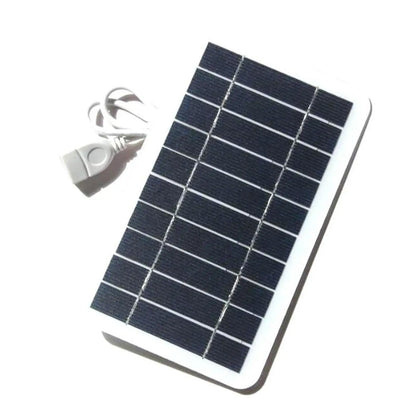 5V 400MA Solar Panel Charger Output USB Type-C Portable Solar System Mobile Phone Charger Electric Fan Outdoor Camping Home
