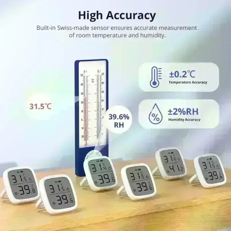 SONOFF SNZB 02D Zigbee Temperature Humidity Sensor SNZB-02D with LCD Screen for EWeLink SONOFF ZigBee Bridge Alexa Alice