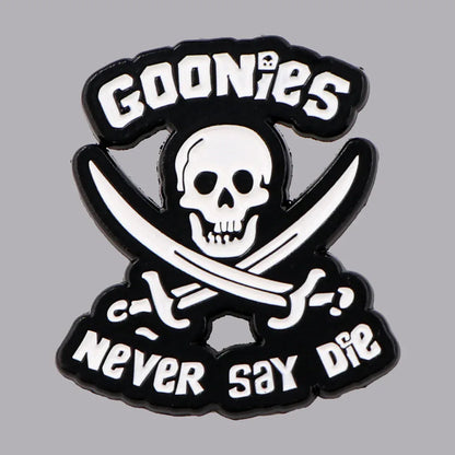 Punk Skeleton Enamel Pin Quotes Brooch Pines Lapel Pins Badge on Backpack Clothing Accessories Gothic Jewelry Halloween Gift
