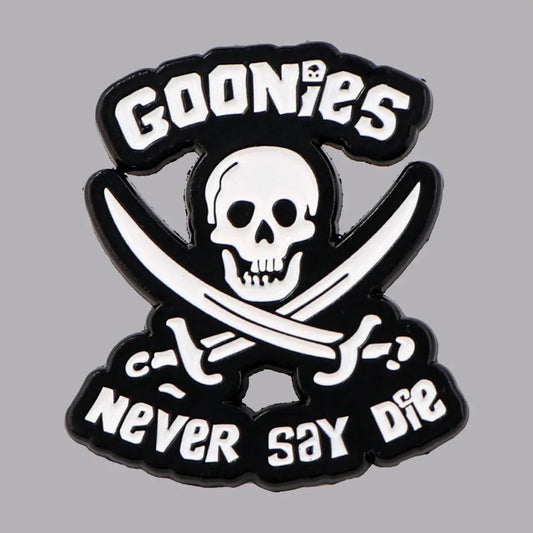 Punk Skeleton Enamel Pin Quotes Brooch Pines Lapel Pins Badge on Backpack Clothing Accessories Gothic Jewelry Halloween Gift