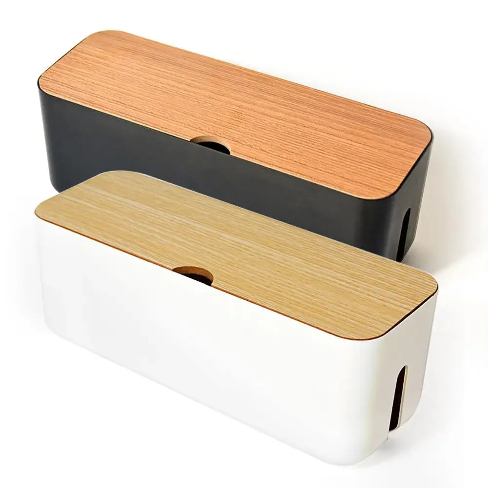 Cable Storage Box Power Strip Wire Case Anti Dust Charger Socket Organizer Network Line Storage Bin Charger Wire Management New