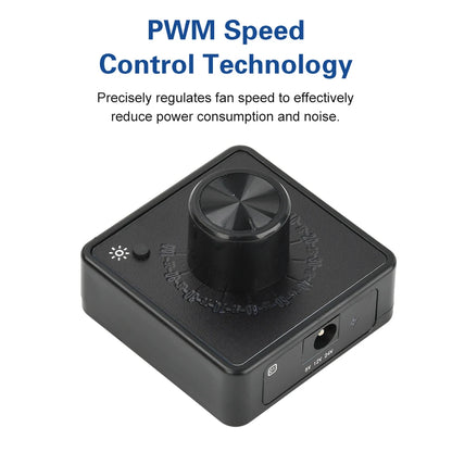 PWM Fan Controller With PD QC Fast Charging DC 12V 24V 5V Multi-Voltage Input Speed Regulator For DIY Cooling Fans