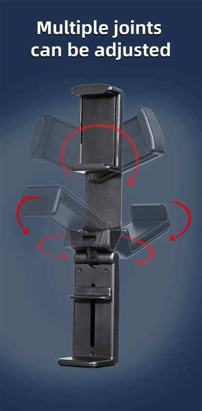 Airplane Phone Holder Portable Foldable Desktop Mobile Phone Stand Rotatable Selfie Holding Live Train Seat Clip Lazy Bracket