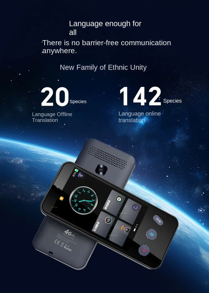 Smart Translator Z9 Global Languages Voice Intelligent Online Translation Machine Speech Translate Device Support 4G SIM Card