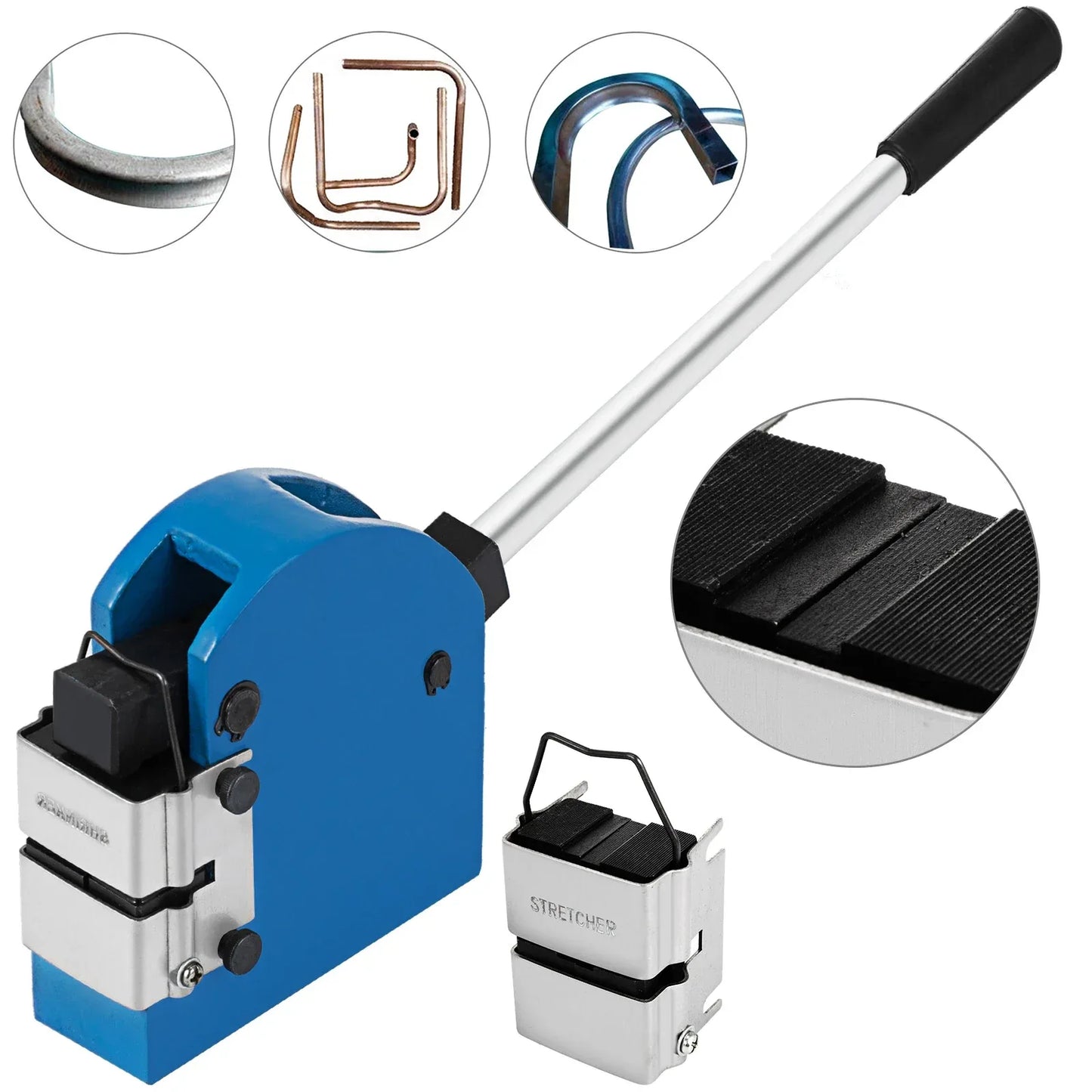 SucceBuy Sheet Metal Shrinker and Stretcher Kit with 2Jaws 1Housing Compound Lever 2 in 1 Manual Shaping Bending Forming Machine