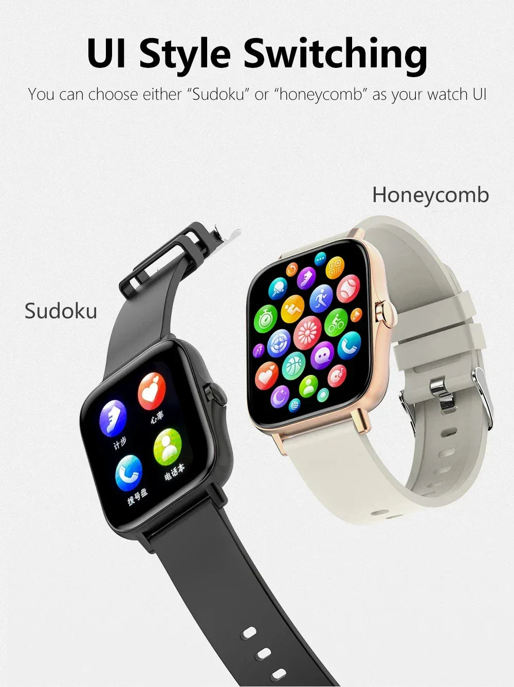2025New Upgrad Smart Watch For Men Women 1.83Inch Full Touch Display BT Call Sports Monitoring SmartWatch For Android&IOS Phone