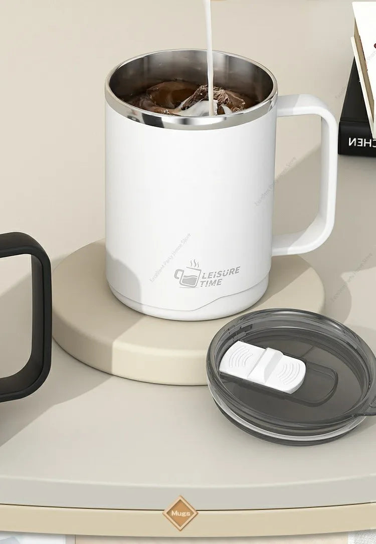 500ML Double-Wall Insulated Thermal Cup 304 Stainless Steel Coffee Cup Portable Water Bottle Keeps Cold and Heat Thermal Mug