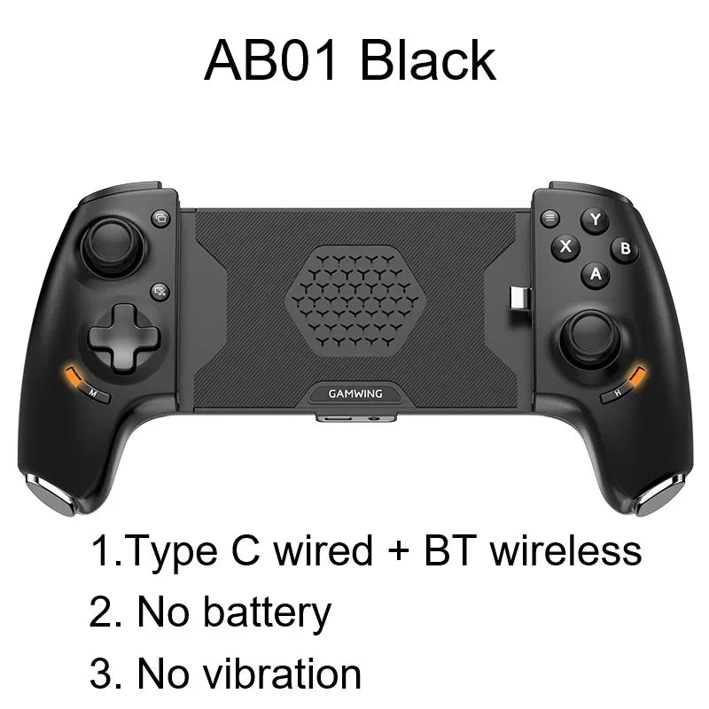 Gamwing AB01 AB02 AoBing Max Max+ Mobile Phone Game Controller Game pad Joystick Type-C Wired & BT Compatible with Android, iOS