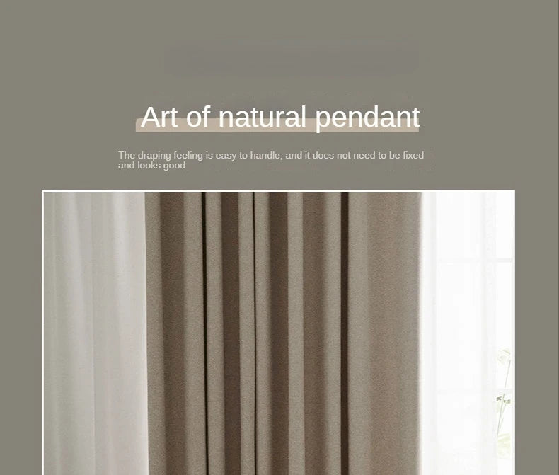 Japanese Simple Thickened Living Room Blackout Curtain Light Luxury High End Fresh Bedroom Curtains 2025 New Velvet Linen Drapes