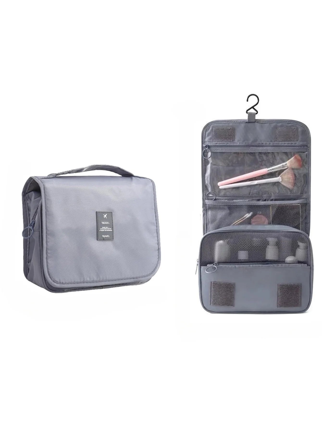 Handheld large capacity dry wet separation waterproof storage bag, wash bag travel convenient multifunctional hanging makeup bag