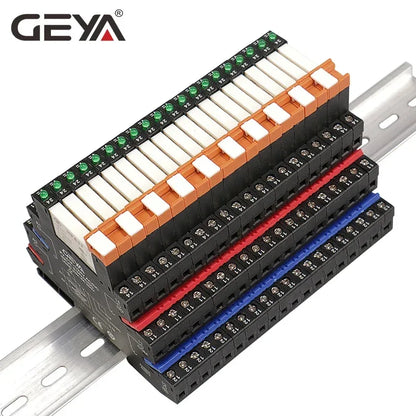 1PCS GEYA 6.2mm Slim Relay Module 41F Integrated PCB Mount Power Relay 12VACDC 24VACDC 48VACDC 110VAC 230VAC
