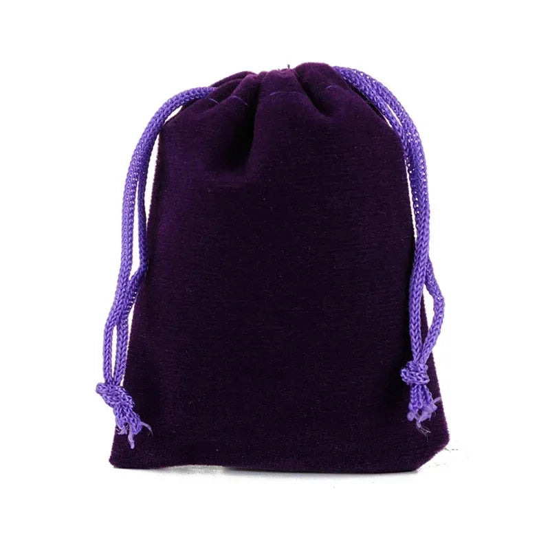 25 Pieces/Batch 15x20 10x15 13x18 9x12 7x9 5x7cm Velvet Drawstring Bag With Jewelry Bag Christmas Wedding Gift Red Velvet Bag