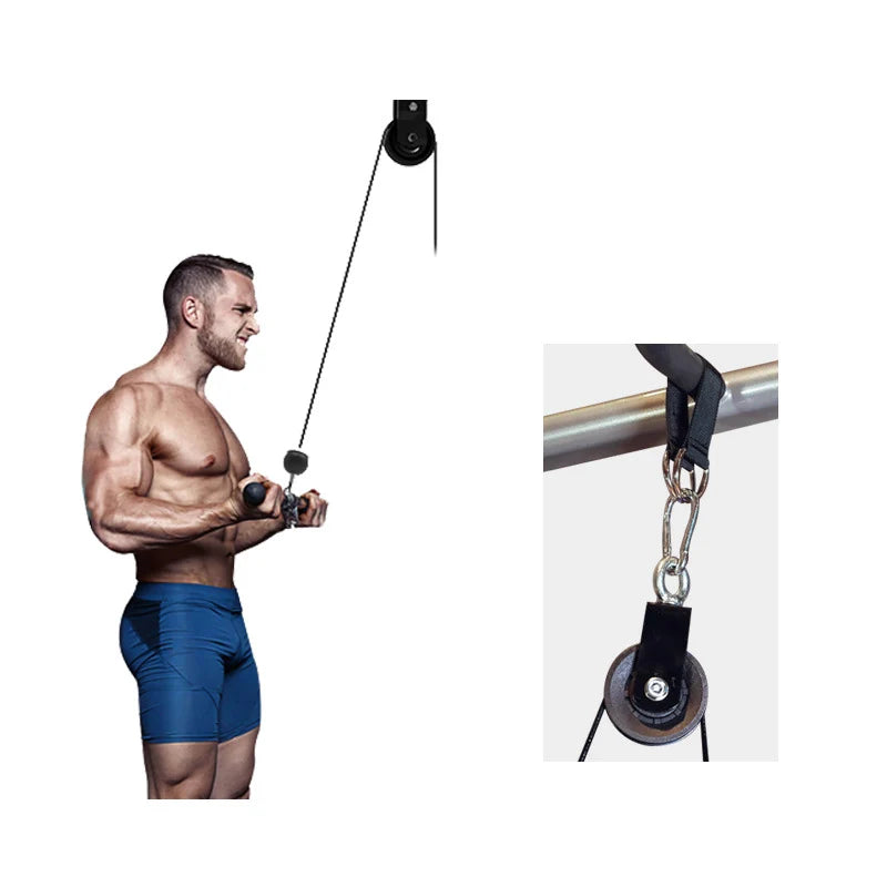 Gym Wire Rope Fitness Cable Pulley Machine System Heavy Duty Steel Rope For Home Gym LAT Pulldown Lift Load Workout Bodybuilding