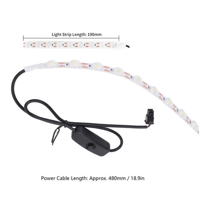 3D Printer LED Light Strip Kit 24V RA95 Fill Lamp High Brightness White Light for Bambu Lab A1 Mini