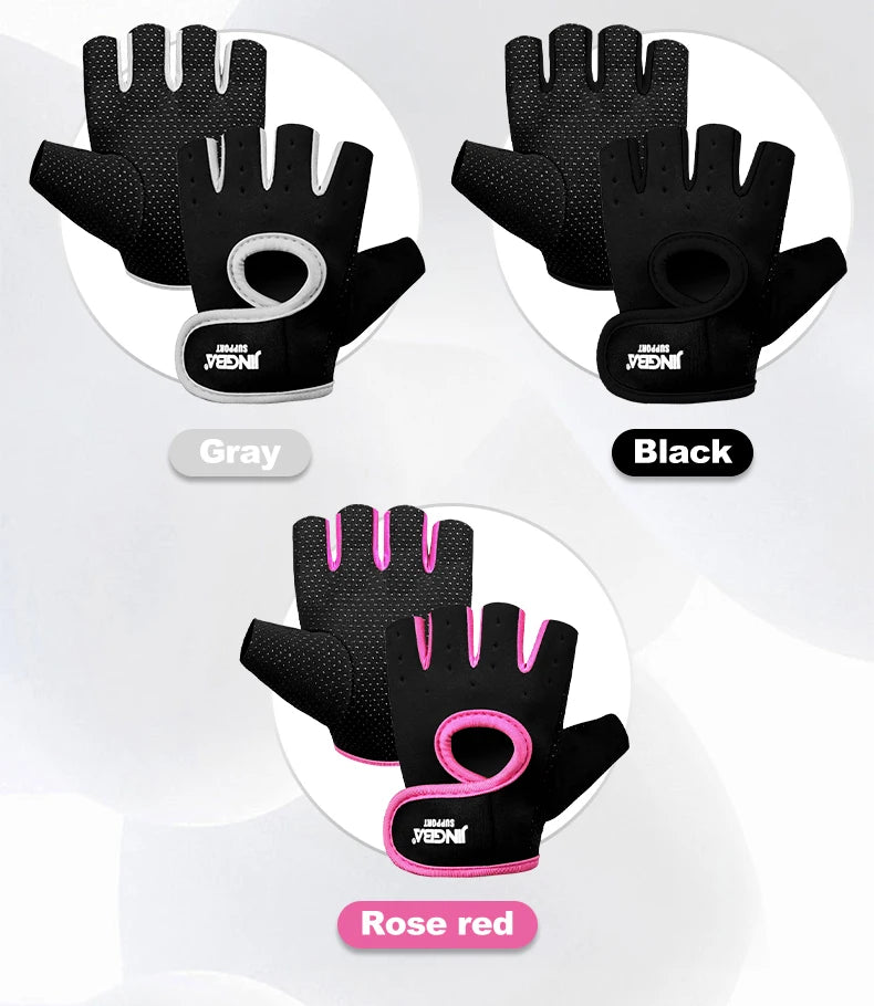 Unisex Gym Workout Gloves for Weight Lifting Fitness Body Building Sports Training Cycling Exercise - Durable Protection Grip