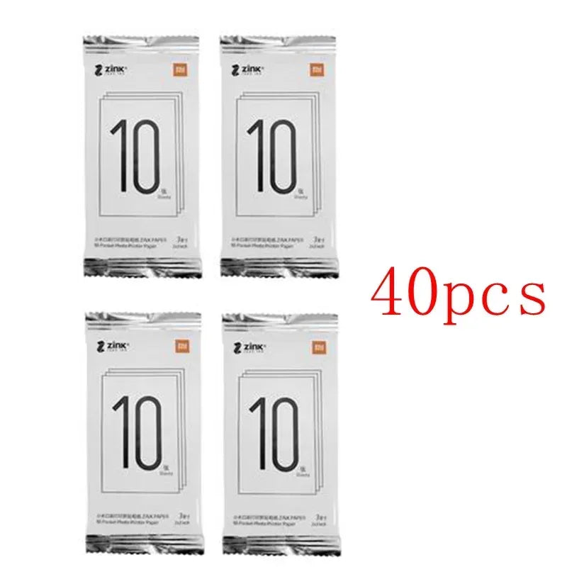 Original Xiaomi 3-inch ZINK Pocket Paper Self-adhesive Photo Print Sheets For Xiaomi Mini Pocket Photo Printer/Pocket Printer 1S