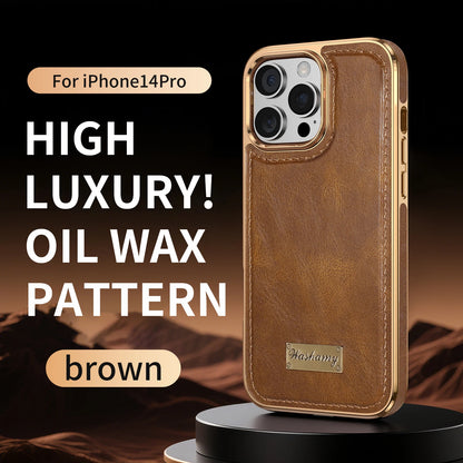 Business Retro Leather Back Case For iPhone 17 Pro Max / 17 Air For Magsafe Magnetic Magnets Shell