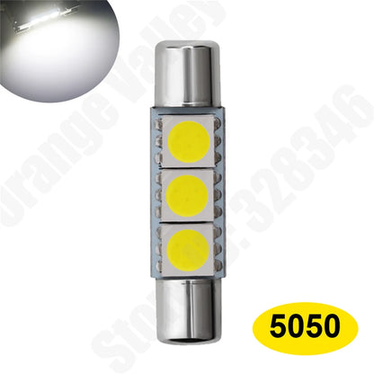 10Pcs Festoon Car led 28 29 mm 4014 9 led bulb 3030 4 SMD reading lamp 5050 3 leds Auto Interior Light DC 12V