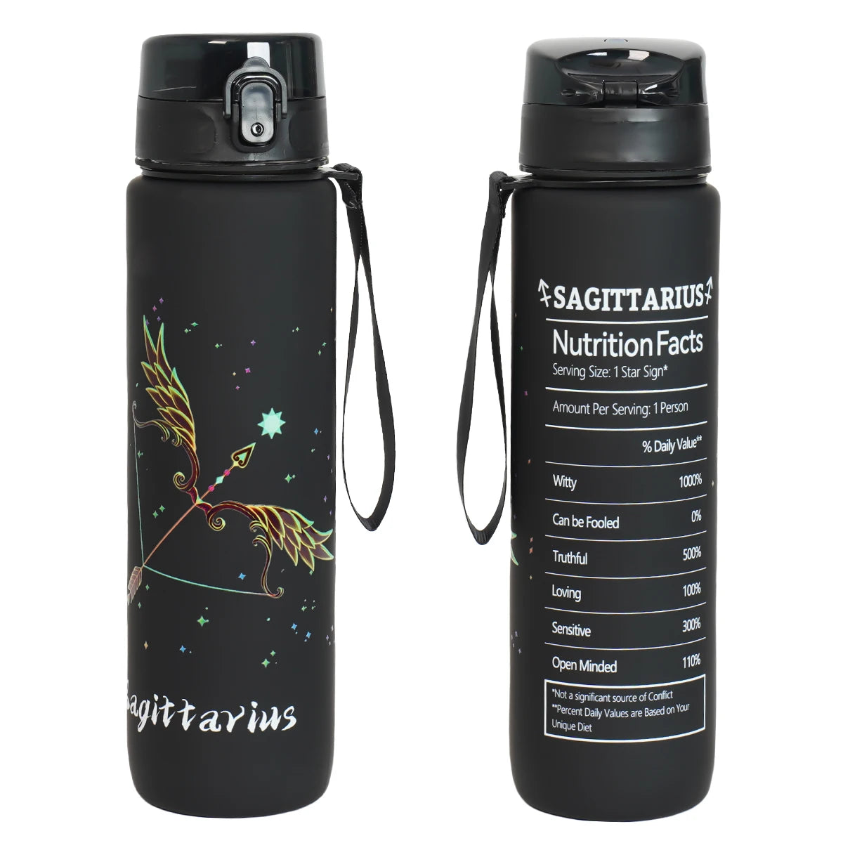12 zodiac Aquarius 1L outdoor activity leak-proof plastic cup portable water bottle birthday gift holiday gift