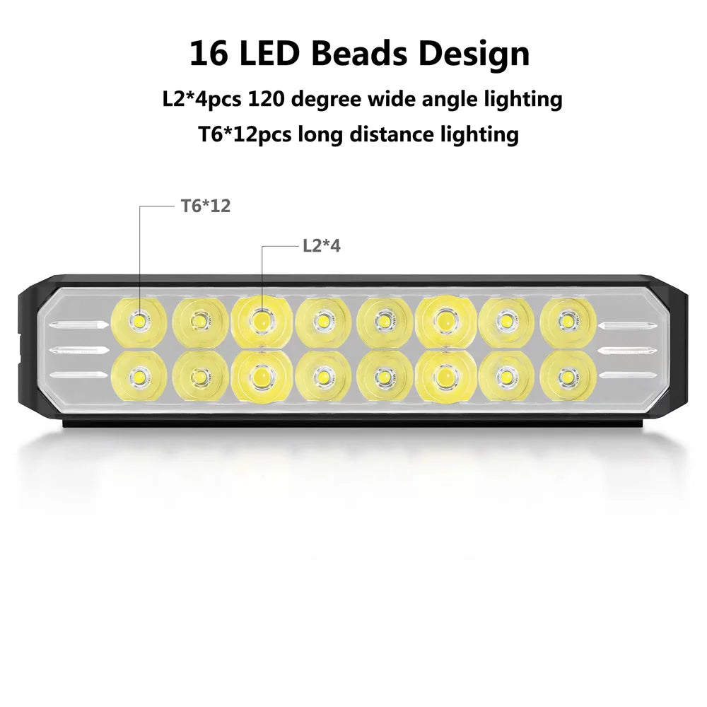 Bicycle Light Front 5200LM LED Light for Bicycle 8000mAh Mountain Cycle Headlight Lamp MTB Bike Light USB Flashlight Super Brigh