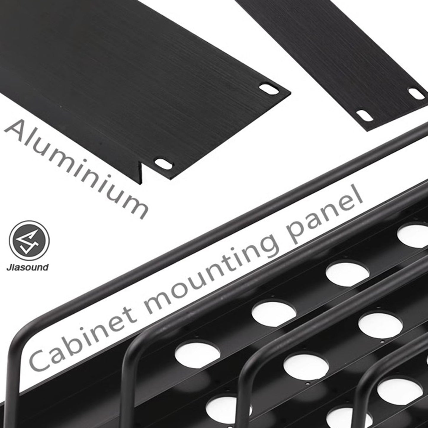 1U 2U Rack Patch Panel 8 12 16 24 Way Channel Flight Case Mount for XLR Connecctor Male Female SpeakOn Cabinet Mounting Panel