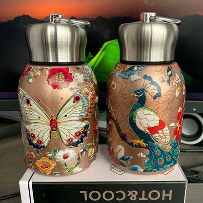 Creative Gift 316 Stainless Steel Insulated Cup Leak Proof Portable Water Bottle 300ml Durable Coffee Mug Outdoor Hiking