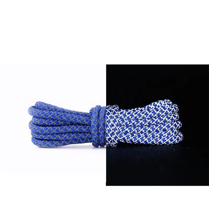 1 Pair Reflective Shoelaces Top Quality Round Rope Sports Shoe Laces Boots and Sneaker Shoelace Multi-color Length 120cm