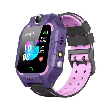 Q19B Children Kids Smart Watch SOS Phone Call Location Tracker Anti-Lost Camera Touch Screen Waterproof Student Wristwatch