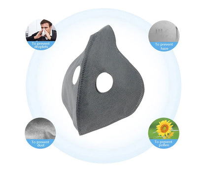 Cycling Dustproof PM2.5 Active Carbon Filter Replacement Protection Anti Dust 5layers Cycling Face Masks Breathing Filter Gasket