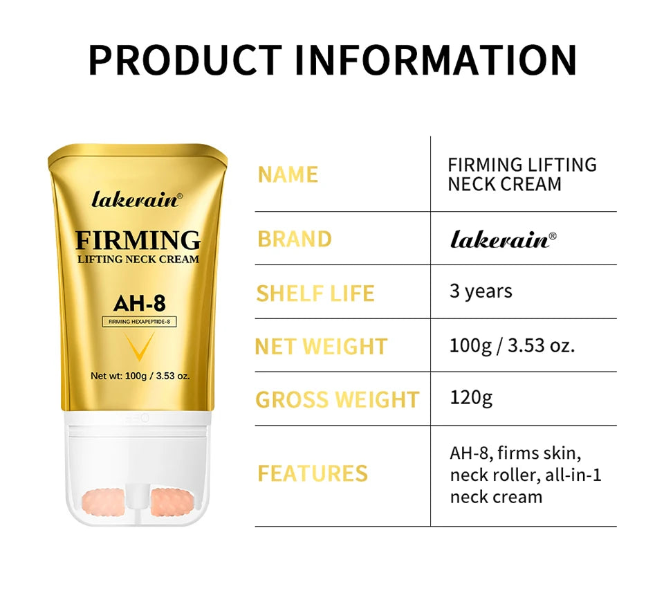 Ah-8 Firming Neck Cream for Crepey Skin Body Care Comfort Tighten Neck Cream Ah-8 Moisturizing & Tightening Lotion Cosmetic Skin
