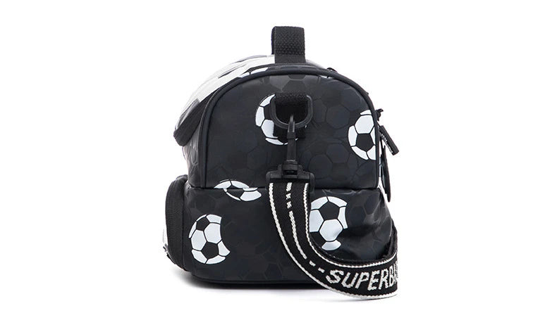 New 3D Cute Orthopedic School Bag For Boys Cartoon Football Backpack Kids Children High Capacity Waterproof  1-3 Grade Schoolbag