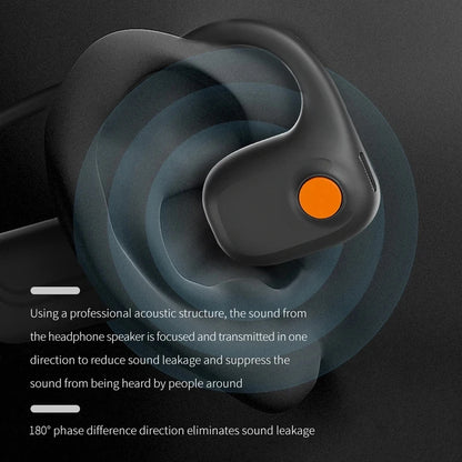Comfortable Wearing Open-Air Conduction Bluetooth Headset Noise Reduction Mic HD Call for Driving Phone Office Use