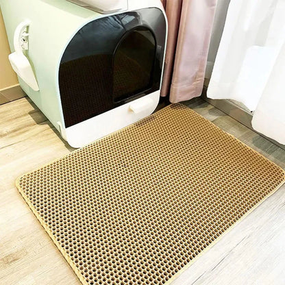 Double Layer Cat Litter Mat Heavy Duty Waterproof Cat litter box Washable Bed Mat Clean Pad Products Mat Pet Clean