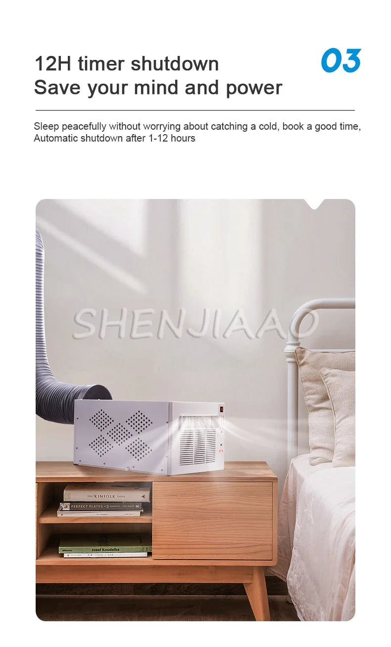 Home Portable Mobile Air Conditioning Dehumidification Desktop Mini Cooling Only Machine Free Installation with Remote Control