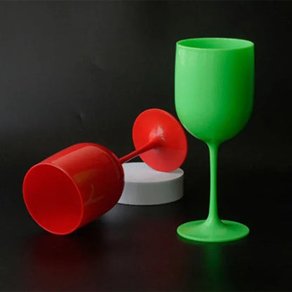 Reusable Champagne Flutes Glasses PP Plastic Wine Glasses Dishwasher-safe Champagne Glass Wine Party Supplies