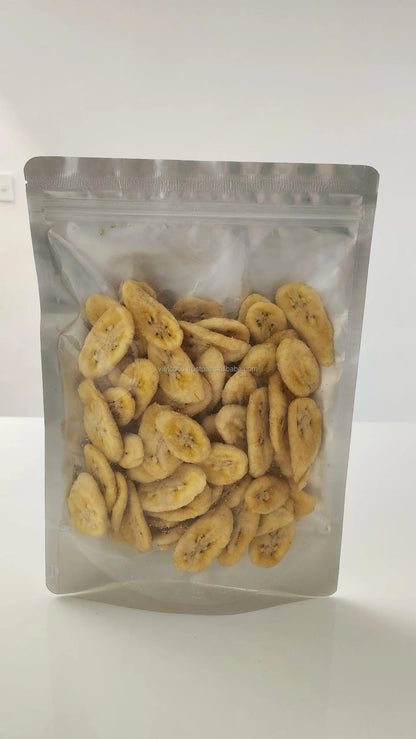 High Quality Dried Sweet Banana Chips Sliced Dried Fruit Snack Preserved in Bulk Vacuum Pack Direct From Vietnam Supplier
