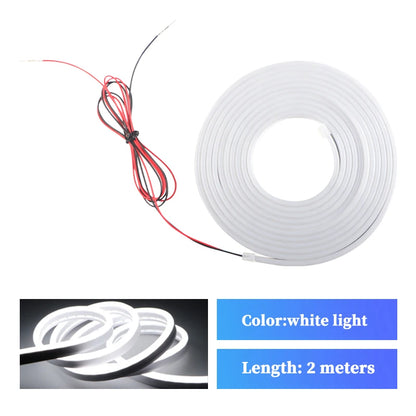 LED Trunk Lighting Lights Dynamic Flowing Flexible Light Strip On/Off Scanning Atmosphere Lamp Waterproof for Car Accessories