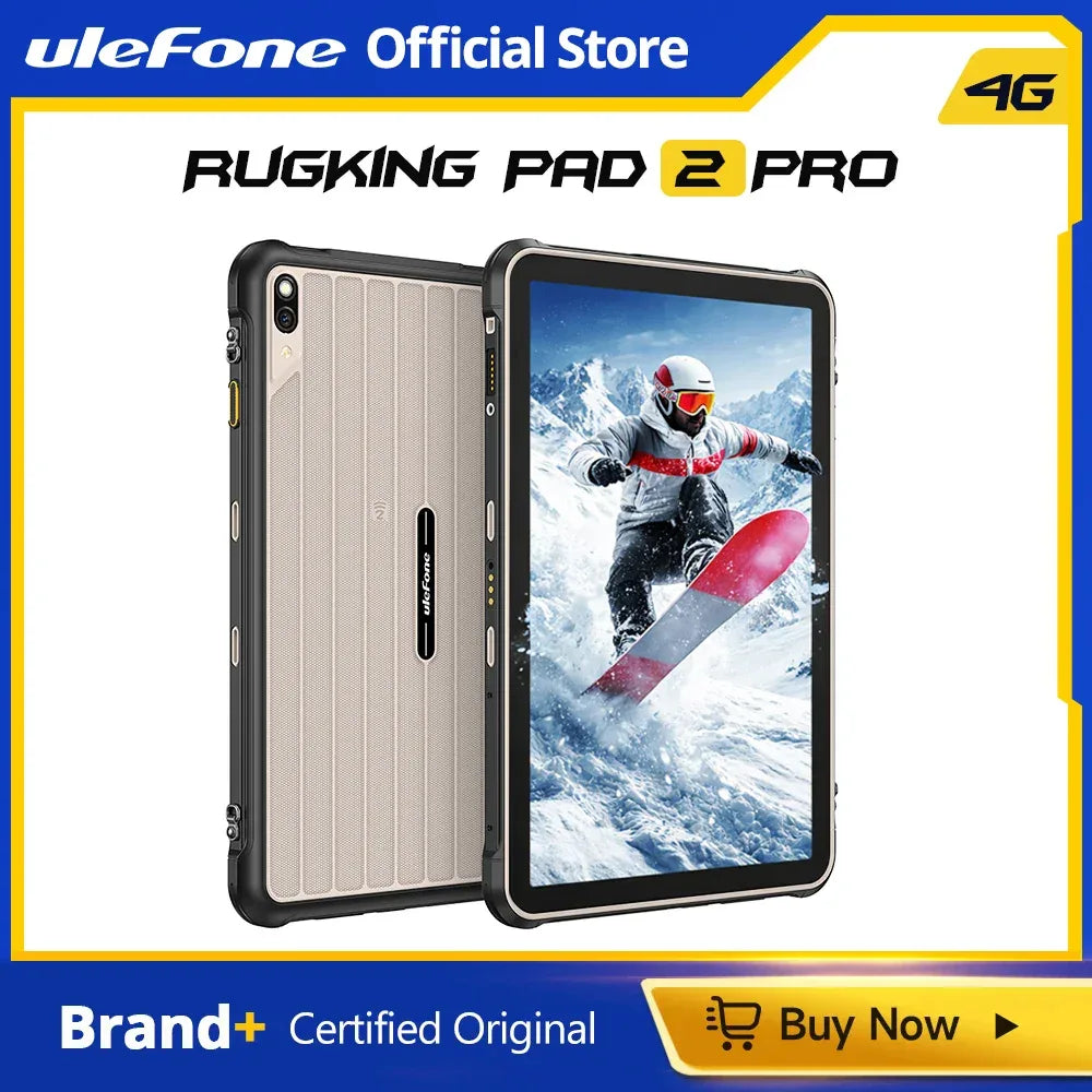 [Built-in eSIM] Ulefone RugKing Pad 2 Pro Rugged Tablet 10200mAh 10.1"Up to 16GB RAM,256GB ROM Android 16 48MP 10.1"  4G Global