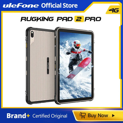 [Built-in eSIM] Ulefone RugKing Pad 2 Pro Rugged Tablet 10200mAh 10.1"Up to 16GB RAM,256GB ROM Android 16 48MP 10.1"  4G Global