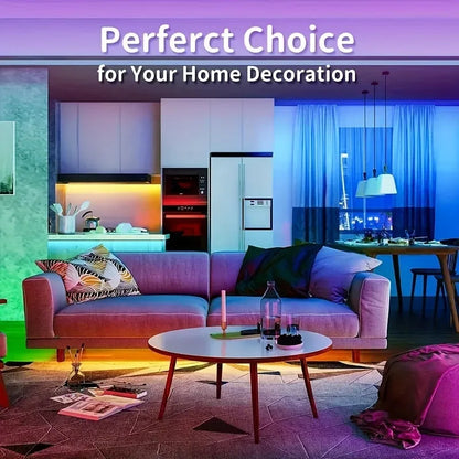 RGB LED Strip Light APP Bluetooth Control IR for Bedroom Living Room TV Backlight Remote Lamp Neon Lighting Home Kit Appliance