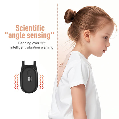 Smart Posture Reminder Device Vibration Alert Back Support Wearable Anti-Slouch Sensor for Adults Kids Office Home Daily Use