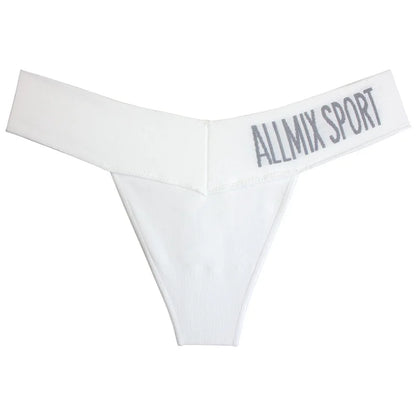 lingerie sexy underwear Unisex Seamless Sports Fitness Letters tanga hombre Deep V Wide Waist Low Waist Seamless Briefs Thong
