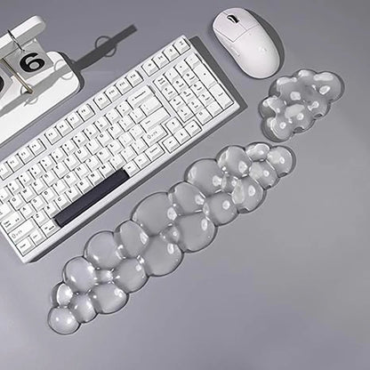 Mouse pad Wrist antislip silicone transparent Wrist brace Support Mat Memory Wrist Mouse Pad Computer Laptop keyboard Mat