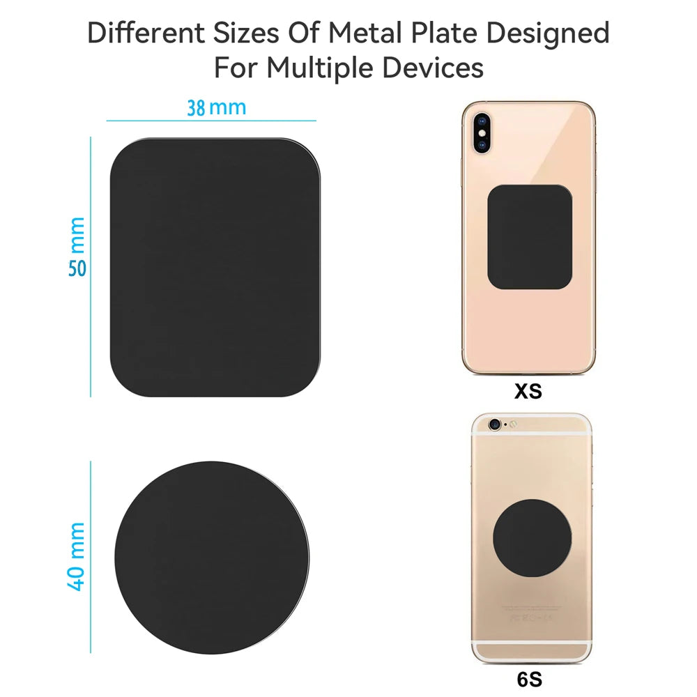 5/10Pcs Metal Plate For Magnetic Car Phone Holder Universal Iron Sheet Sticker Stand Strong Adhesive Magnet phone Holder Mount