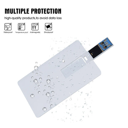 10/20/50PCS LOT Free Logo 100% Capacity 16GB 32GB Credit Card USB Flash Drive 3.0 Customized Logo Top Quality Creative Pendrive